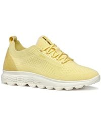 Geox - Schoenen ,Geel ,Leer Spherica Sneaker - Lyst