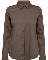 Mos Mosh - Overhemden ,Bruin ,Katoen Mattie Flip Shirt - Lyst