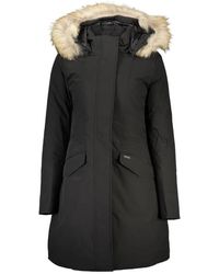 Woolrich - Elegante giacca in cotone con pelliccia rimovibile - Lyst