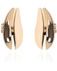 Tory Burch - Ohrringe Mit Einem Erhabenen Logo - Lyst
