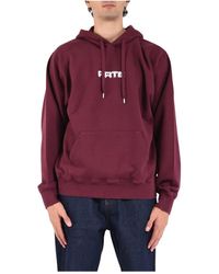 Arte' - Kapuzenpullover Aus Schwerer Baumwolle Mit Weißem Logo - Lyst