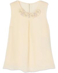 Oltre - Sleeveless Tops - Lyst