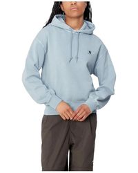 Carhartt - Nelson Kapuzenpullover Dusty Ice - Lyst