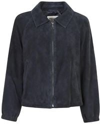 Weekend by Maxmara - Jassen ,Blauw ,Leer Zuppa Leren Jas - Lyst