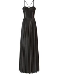 Pinko - Kleedjes ,Zwart ,Elegante Mouwloze Lange Jurk - Lyst