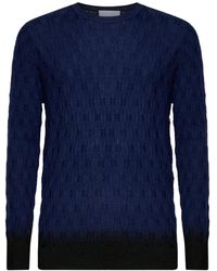 RICHMOND - Truien & Vesten ,Blauw ,Wol Rondgebreide Kleding - Lyst