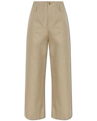 McQueen - Broeken ,Katoen Katoenen Broek Met Rechte Pijpen - Lyst