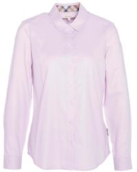 Barbour - Oxford baumwollhemd mit femininen details - Lyst