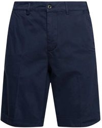 40weft - Korte Broeken ,Blauw ,Casual Shorts - Lyst