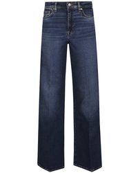 7 For All Mankind - Ausgestellte High-Waist Blaue Jeans Aw25 - Lyst