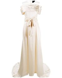 Simone Rocha Long Bias Dress - Wit