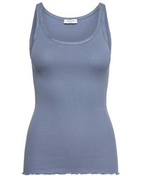 Rosemunde - Feminine Zijden Rand Top Infinity - Lyst