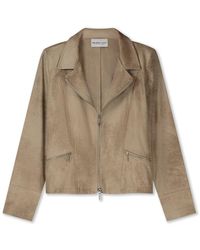 Helena Hart - Reißverschluss Biker Sand Jacke - Lyst