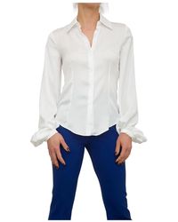 Blugirl Blumarine - Ivory Shirt, Mujer, Talla - Lyst