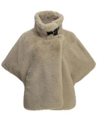 Pinko - Jassen ,Polyester Nieuwe Comodino Cape - Lyst