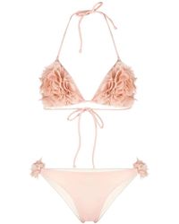 LaRevêche - Bikini rosa cuarzo floral - Lyst