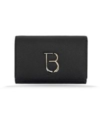 Tosca Blu - Accessoires ,Zwart ,Leer Leren Damesportemonnee Met Bankbiljetvak - Lyst