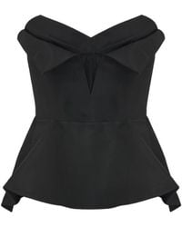 McQueen - Strapless Corset Top - Lyst