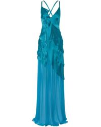 Alberta Ferretti - Maxi-Jurk Met Applicatie - Lyst