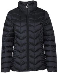 Danwear - Jassen ,Zwart ,Nylon Luxe Zwarte Donsjas Gunda 09 - Lyst