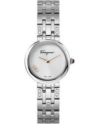 Ferragamo - Rose gold quartz watch stainless steel - Lyst
