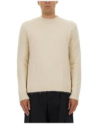 Jil Sander - Truien & Vesten ,Crewneck Alpaca Blend Trui - Lyst