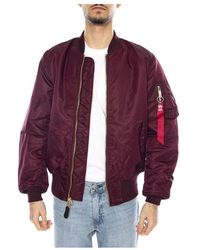 Alpha Industries - Jassen ,Bruin ,Leer Ma-1 Reversible Bomberjack - Lyst