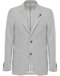 Lardini - Wool Blend Jacket - Lyst
