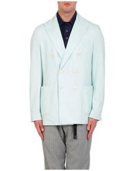 Circolo 1901 - Jassen ,Blauw ,Pastel Double-Breast Blazer - Lyst
