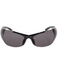 Balenciaga - Accessoires ,Zwart ,Nylon Afterhour Ovale Zonnebril - Lyst