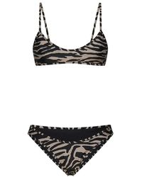 The Attico - Zebra print bikini bralette bademode - Lyst