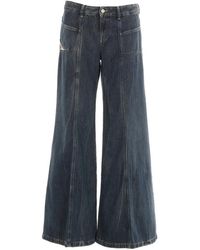 DIESEL - D-Akii Wide Jeans - Lyst