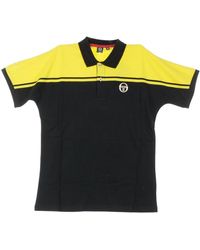 Sergio Tacchini - Tops ,Zwart ,Polo Met Korte Mouwen - Lyst