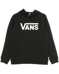 Vans - Hoodies & Sweatvesten ,Zwart ,Katoen Klassieke Zwarte Hoodie Lange Mouw - Lyst