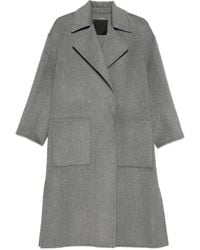 Liu Jo - Grijze Wollen Jas Aw25 - Lyst