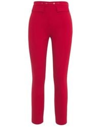 Elisabetta Franchi - Slim-Fit Trousers - Lyst