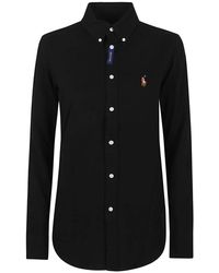 Polo Ralph Lauren - Schwarzes Hemd Für Frauen Stilvolles Casual - Lyst