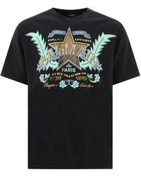 Balmain - T-Shirt Mit Western-Print - Lyst