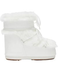 Moon Boot - Schoenen ,Wit ,Leer Icon Low Boot - Lyst
