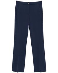 Pinko - Broeken ,Blauw ,Leer Tailored Broeken - Lyst