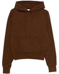Entire studios - Hoodies & Sweatvesten ,Bruin ,Katoen Standard Hoodie - Lyst