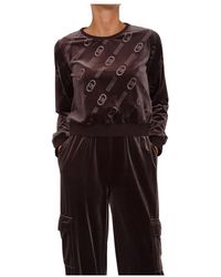 Liu Jo - Printed Jacquard Sweatshirt - Lyst