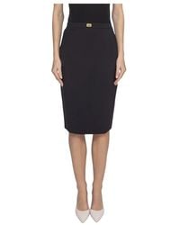 Elisabetta Franchi - Schwarzer rock - Lyst