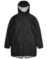 Rains - Schwarze Lange Regenjacke Wasserdicht Winddicht - Lyst
