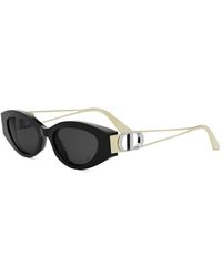 Dior - Stilvolle Sonnenbrille Schwarz Graue Gläser - Lyst