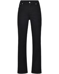 Sofie Schnoor - Zwarte Wijde Katoenen Broek - Lyst