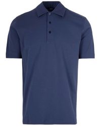 Herno - Tops ,Blauw ,Katoen Jpl 00142U Polo Shirt - Lyst