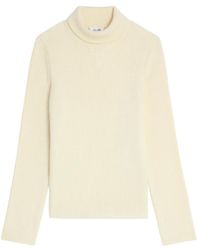 Celine - Turtleneck Top Van Gestreepte Wol - Lyst