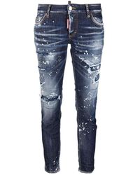 DSquared² - Jeans dritti di alta qualità per donne - Lyst