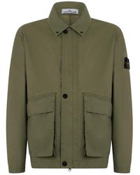 Stone Island - Jas Met Ritssluiting En Zakken - Lyst